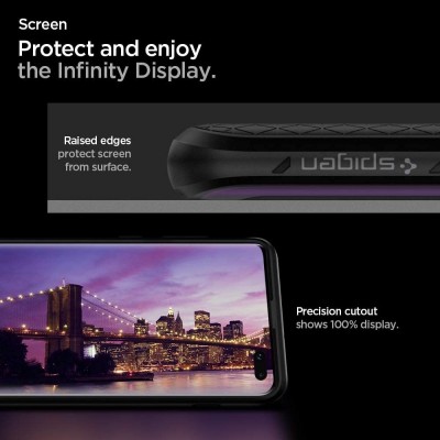 Husa de protectie Spigen Liquid Air pentru Samsung Galaxy S10, Matte Black. Poza 116